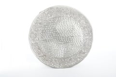 Large Silver Plated Round Footed Serving Plateau / Dessert Stand