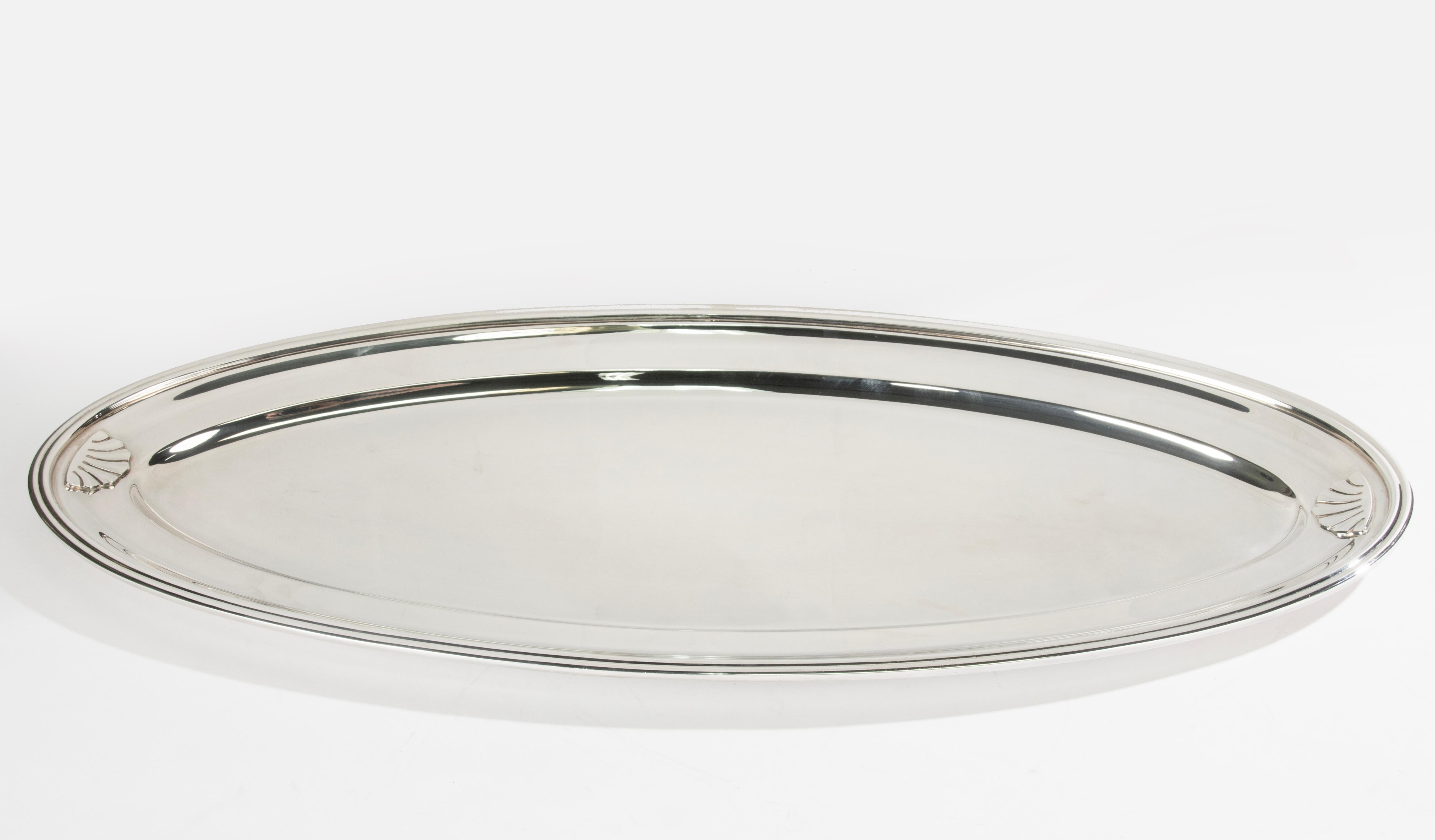 Large Silver Plated Serving Tray - Christofle  For Sale 4