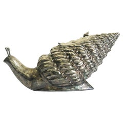Large Silver Plated Snail Wine Cooler