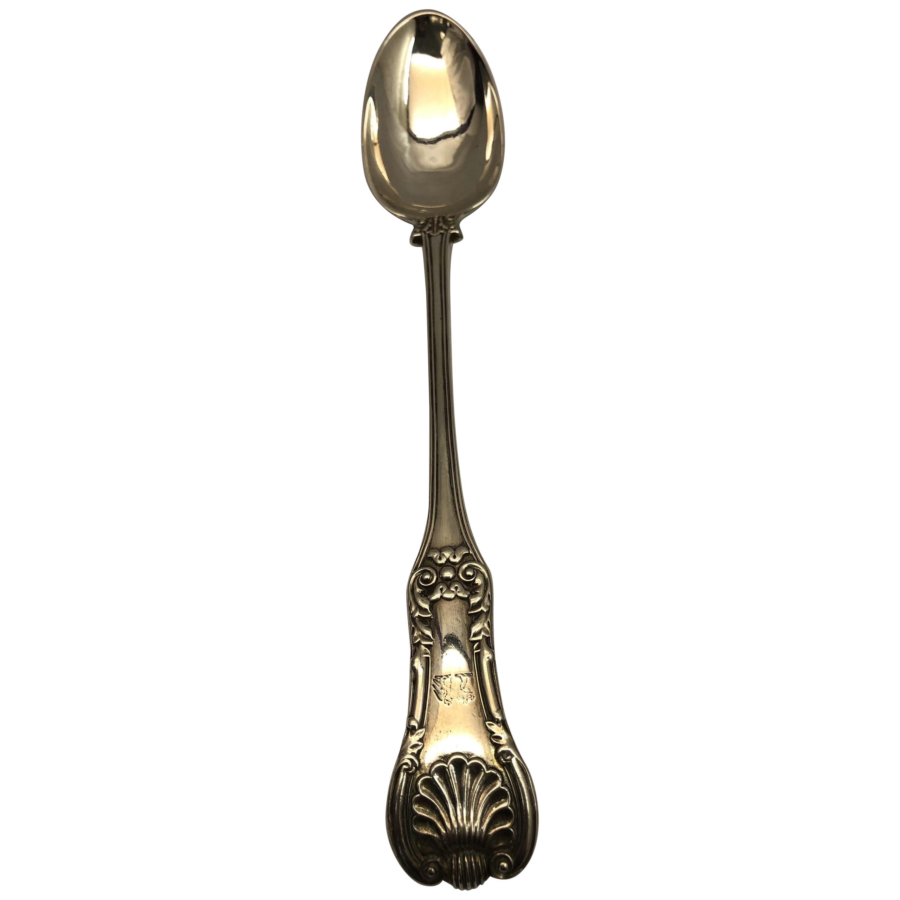 Large Silver Serving Spoon For Sale