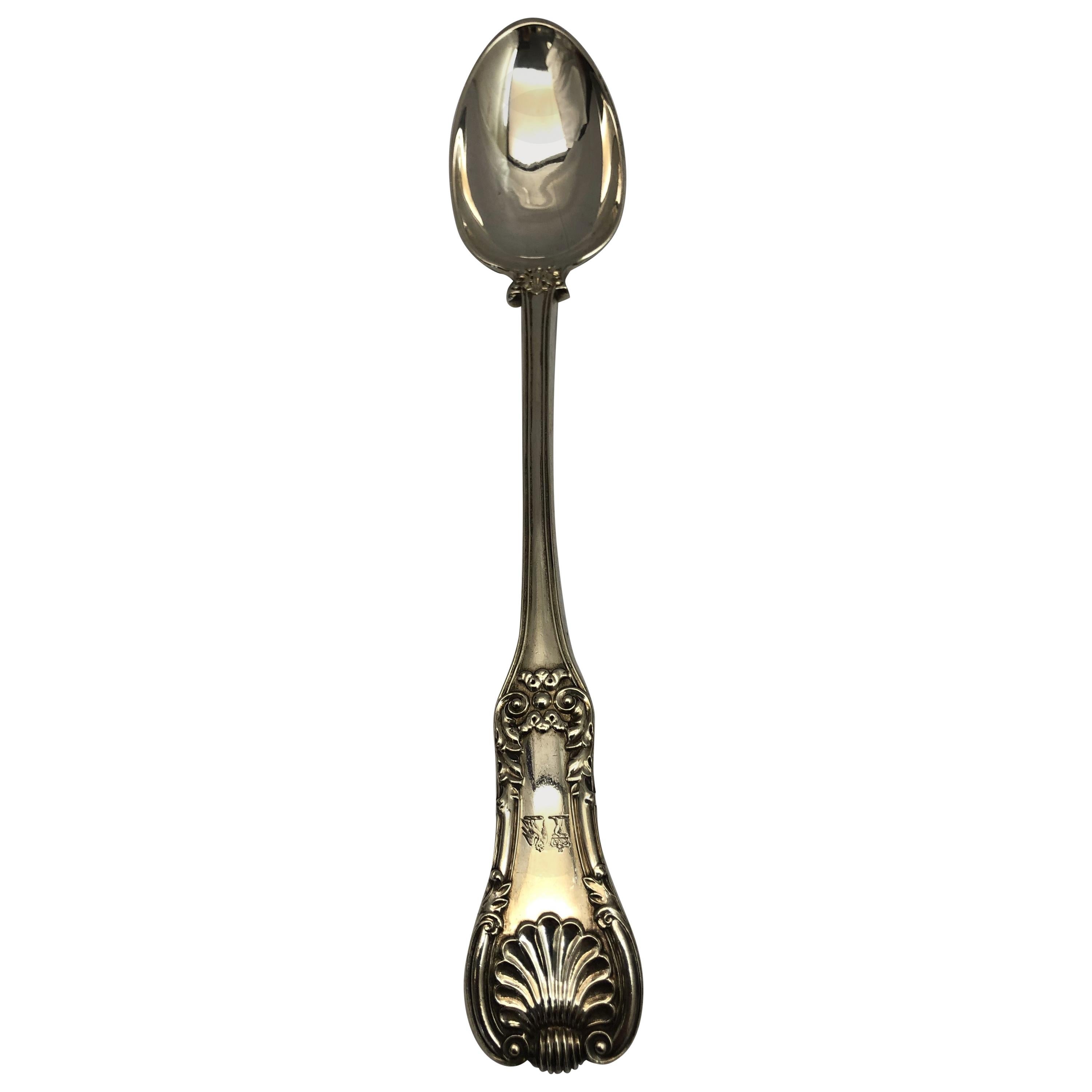 Large Silver Serving Spoon For Sale