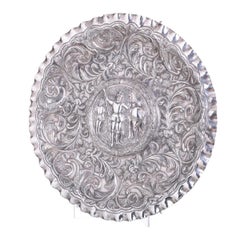 Large Silver Wall Plate - 19th Century (53 cm - 21 inches)