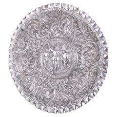 Large Silver Wall Plate - 19th Century (53 cm - 21 inches)
