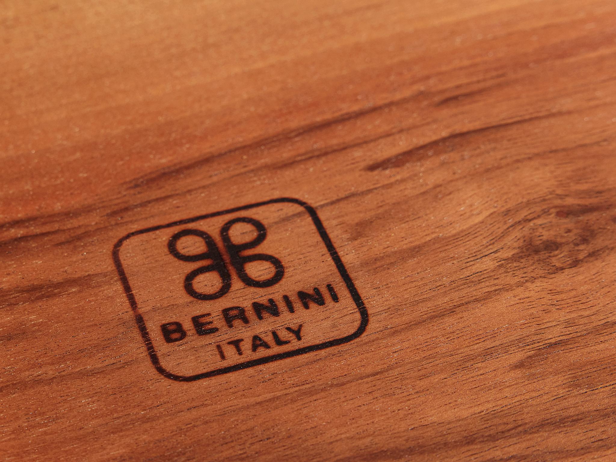 Silvio Coppola for Bernini Large Sideboard in Walnut For Sale 4