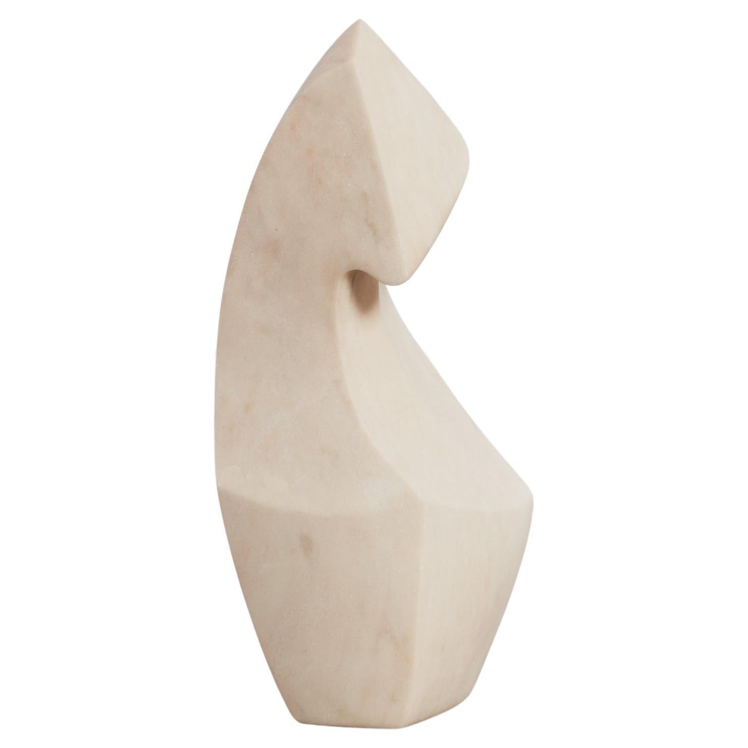 Large simple form in Portuguese marble For Sale