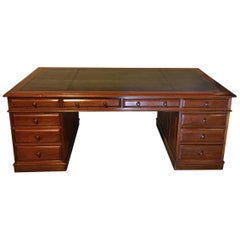 Large Single 19th Century Mahogany Desk