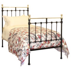 Large Single Black Antique Bed MS61