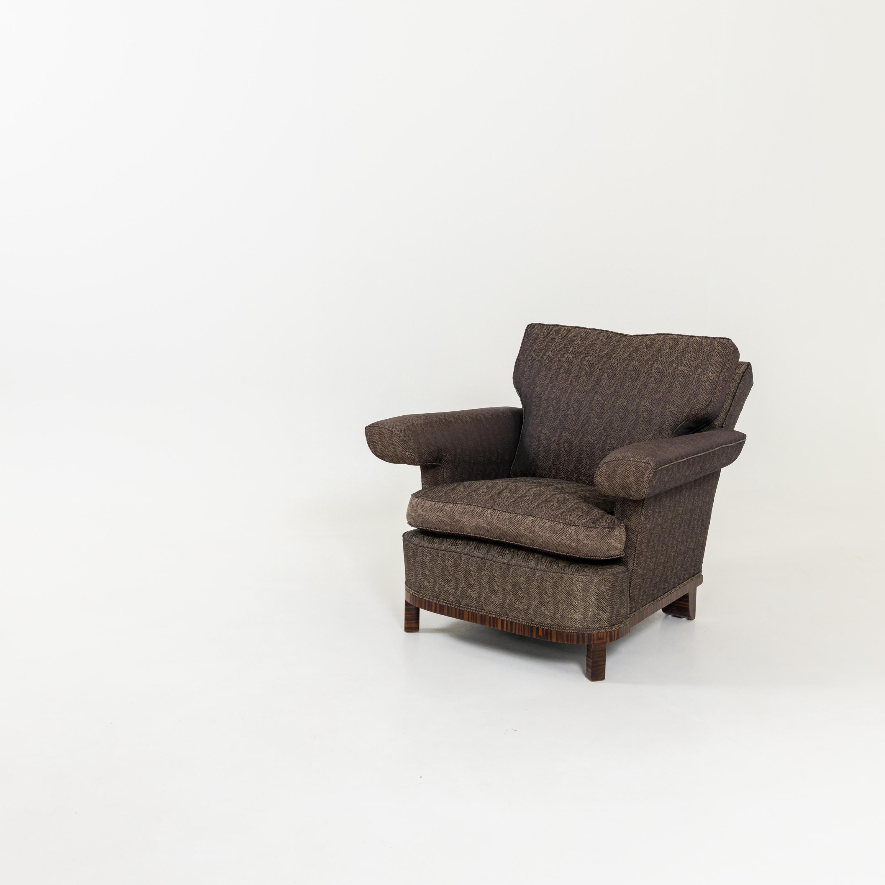 Large Single Bruno Paul Armchair In Good Condition For Sale In New York, NY