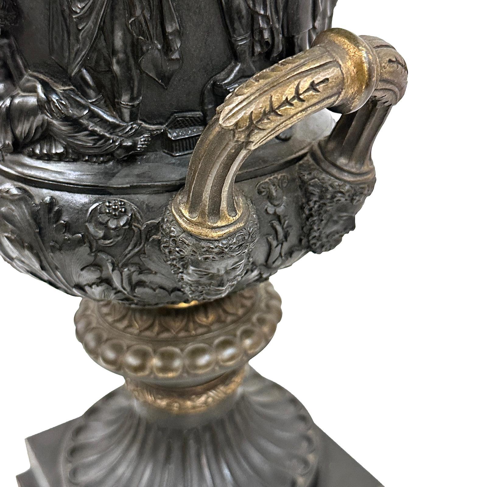 Early 20th Century Large Single Neoclassic Urn Lamp For Sale