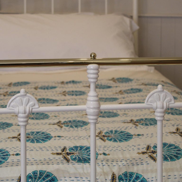 Large Single White Antique Bed MS59 For Sale at 1stDibs
