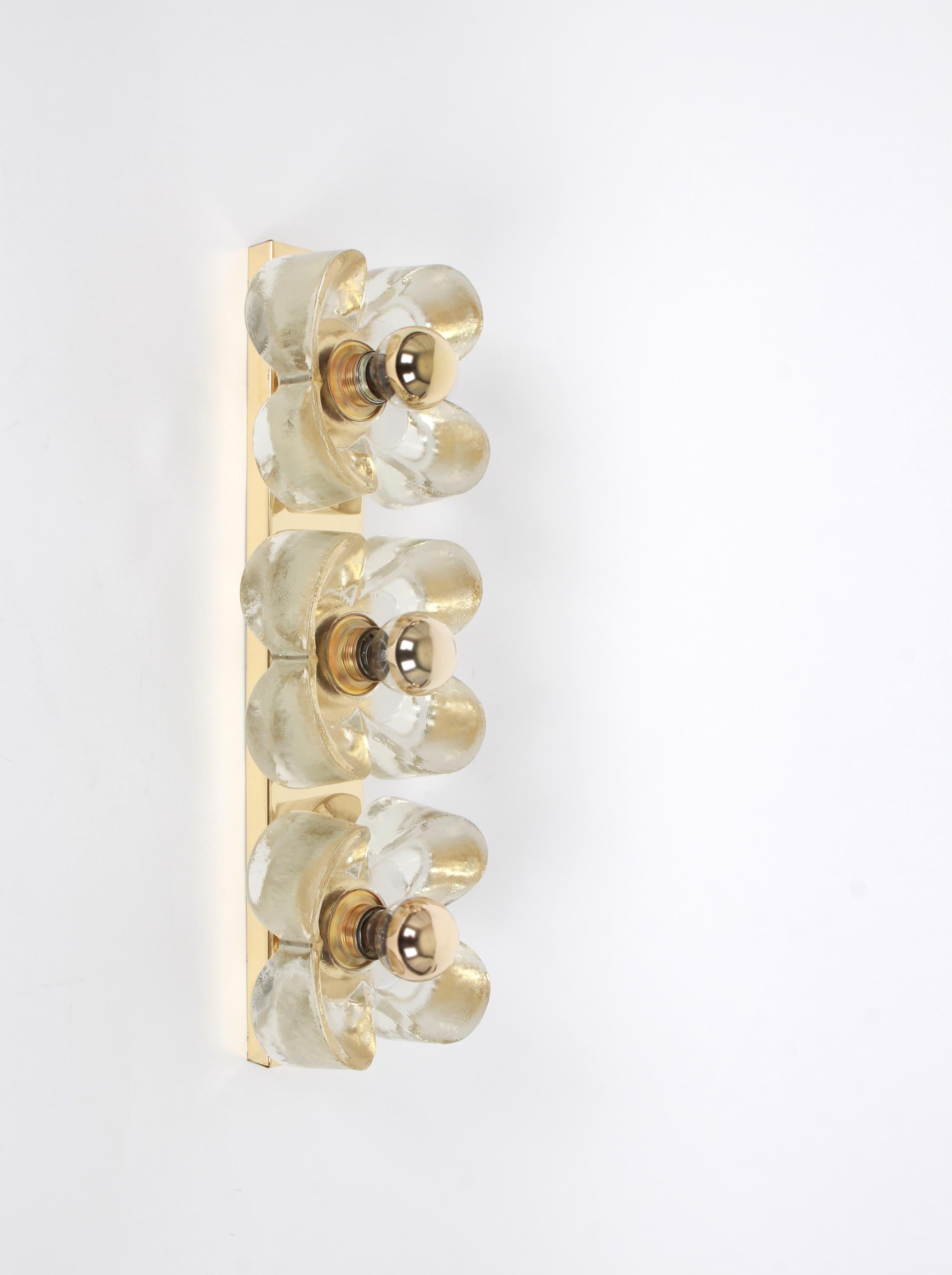 Large Sische Sconce Murano Wall Light, Germany, 1970s 1