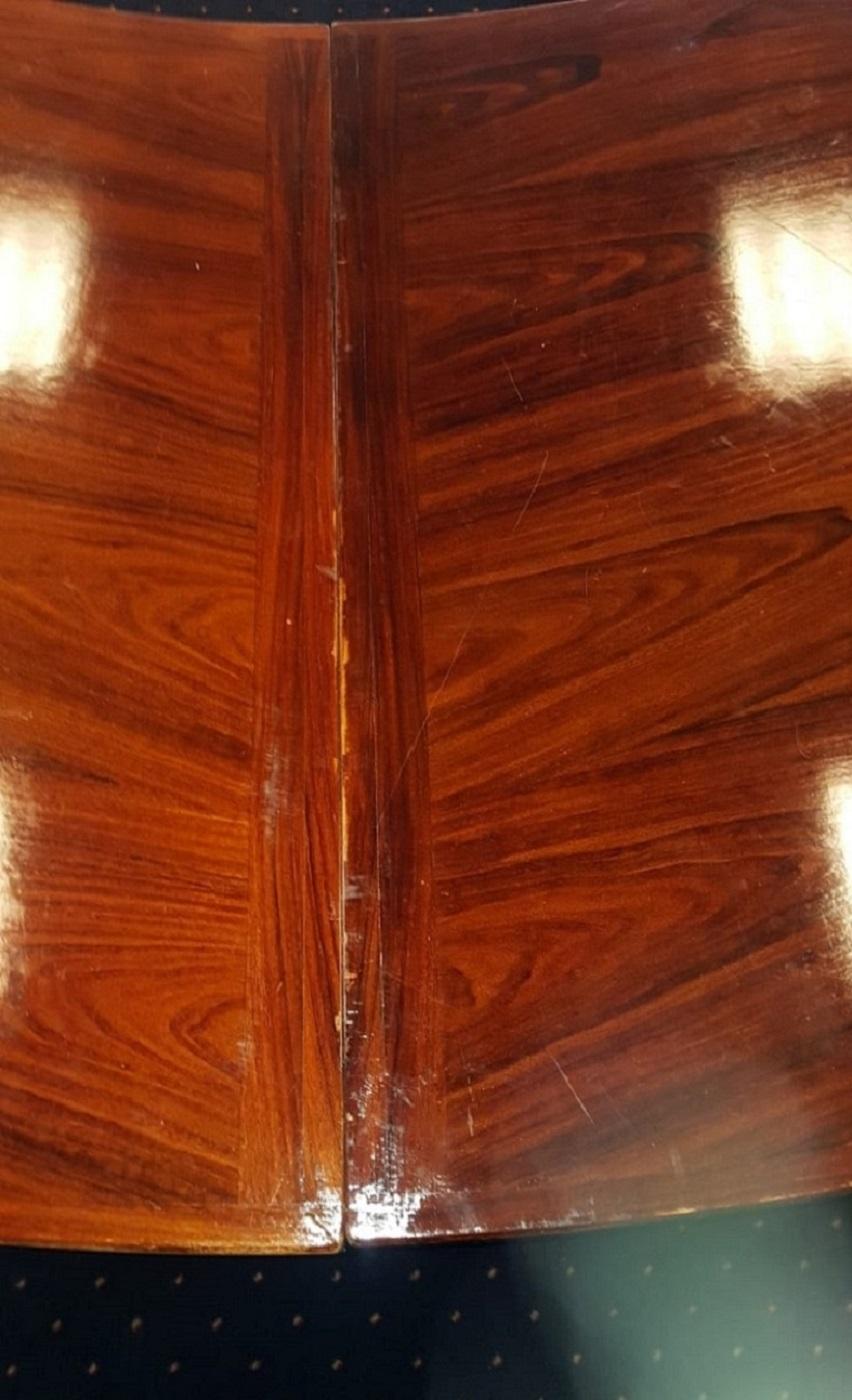 Large Size 10 Persons Round Mahogany Conference Table For Sale 2