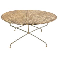 Large Size 20th Century French Wrought Iron Table