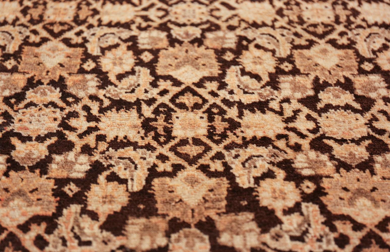 Große Größe Antik Brown Hintergrund Persisch Tabriz Bereich Teppich 13' x 17'4