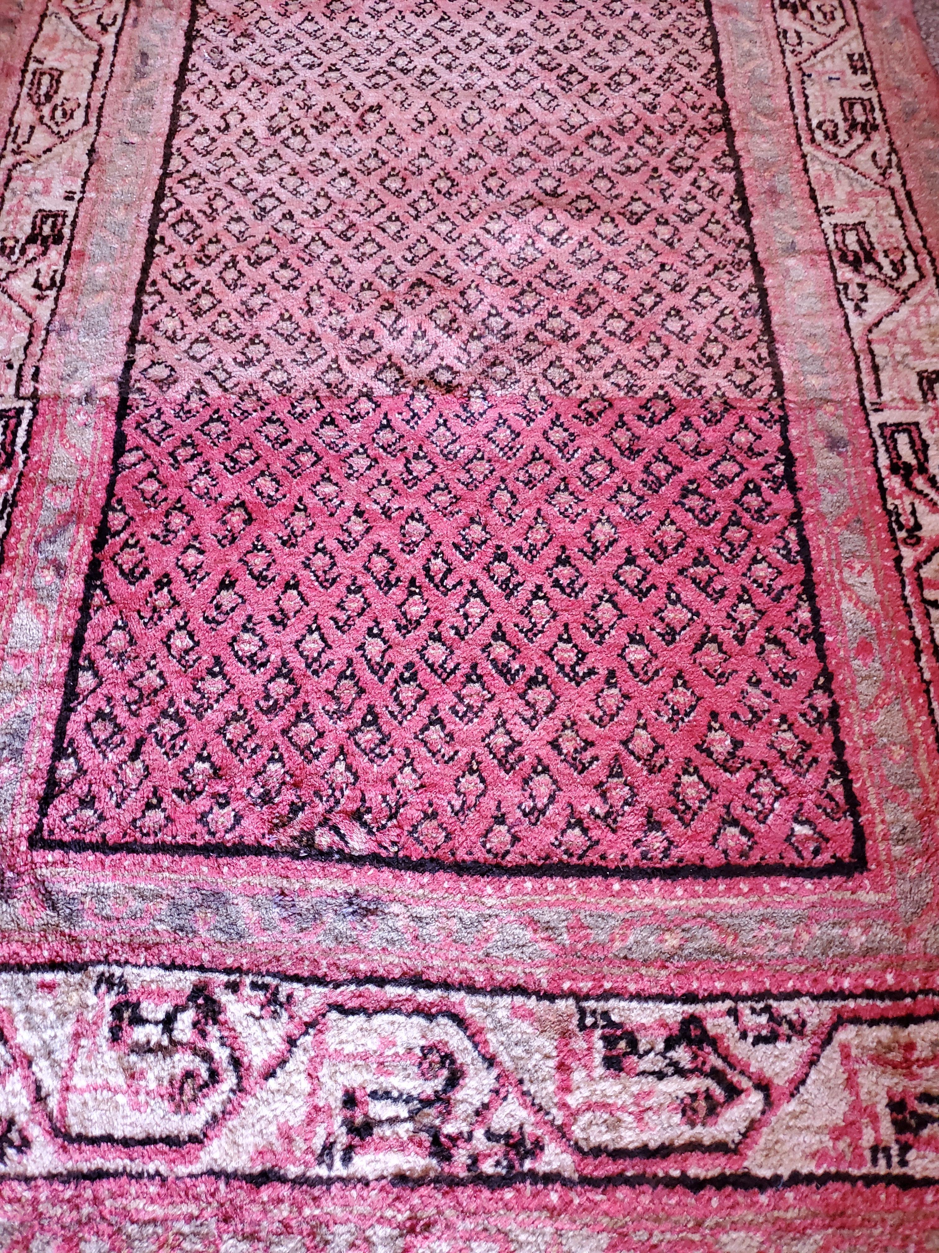 We carry some of the best Afghan / Persian size rugs, in all sizes, and if you are willing to give your space a colorful new look with one of our stunning carpets, we are here to help. This one measures approximately 100