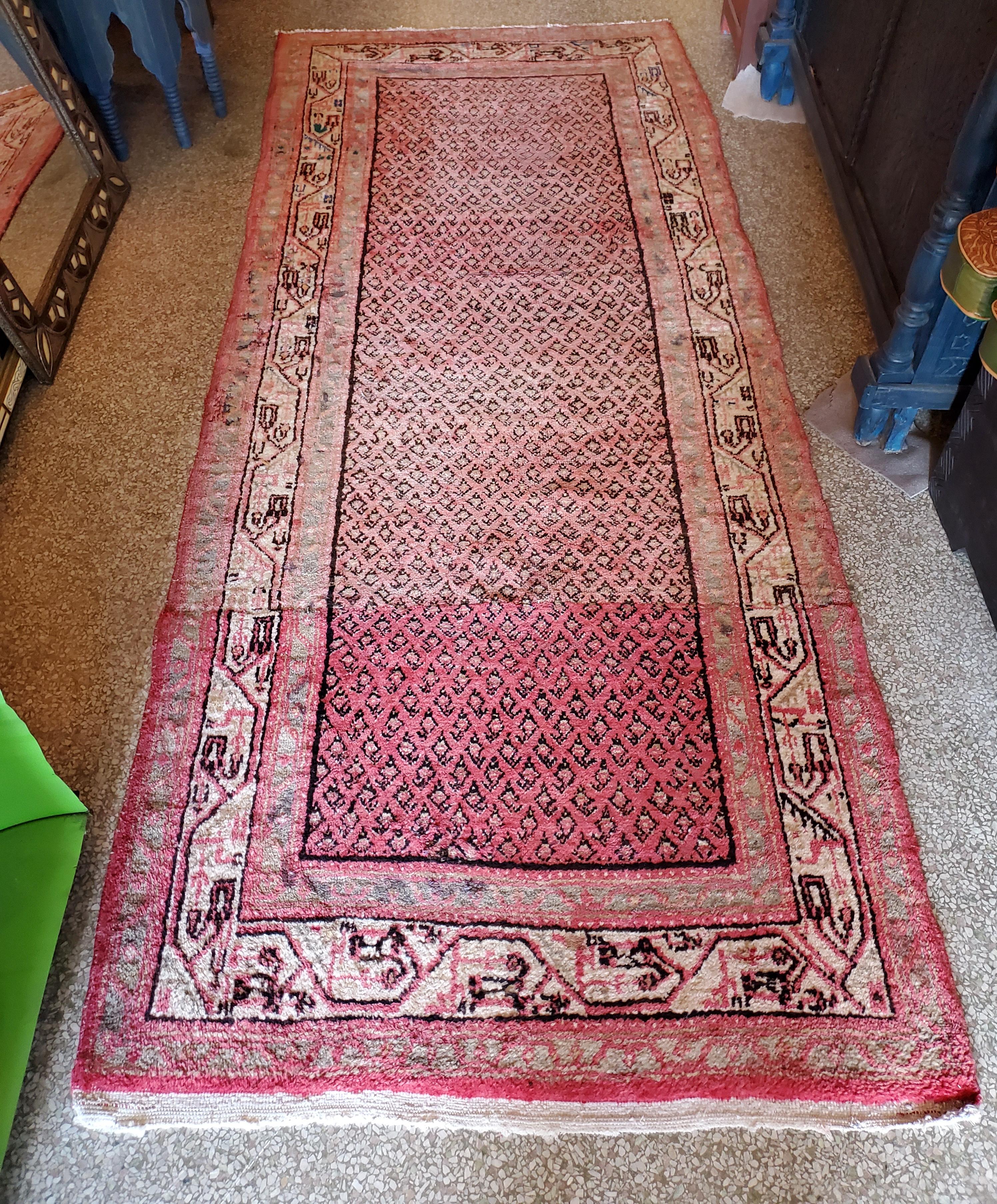 Wool Large Size Asian Persian Rug, Soft and Colorful For Sale