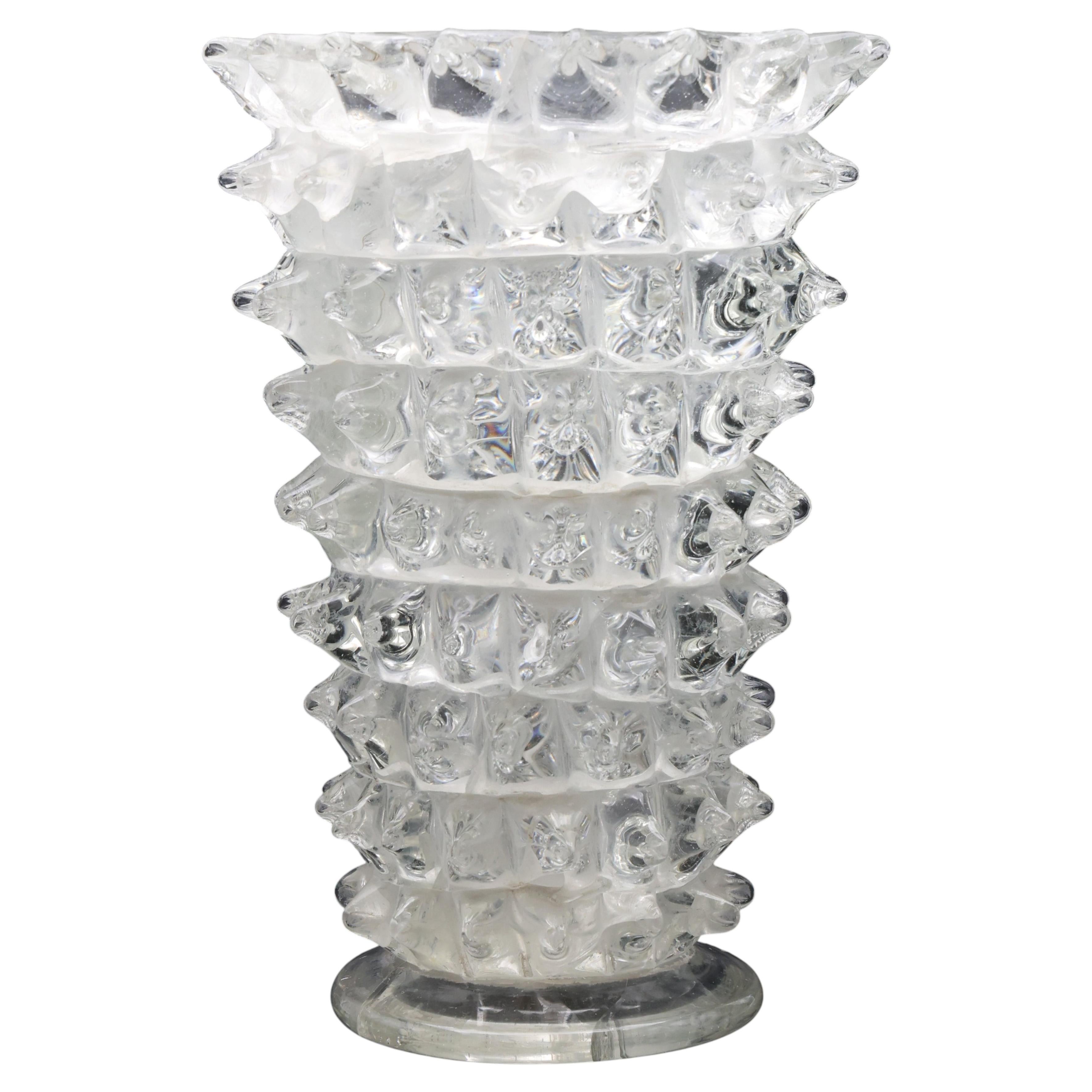 Vaso in vetro di Murano "Rostrato" di Barovier, di grandi dimensioni, per Barovier&Toso, 1940 in vendita