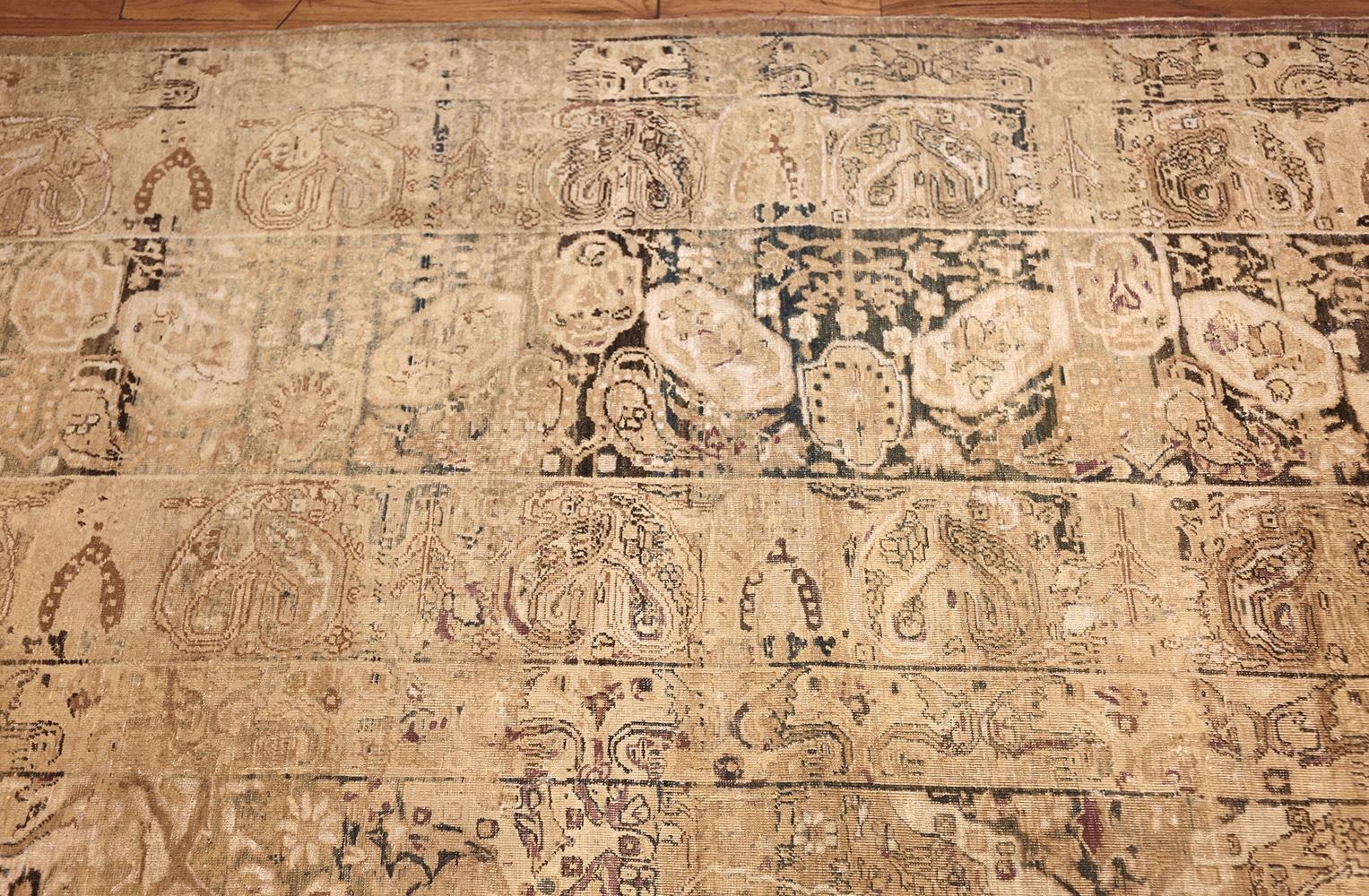 Hand-Knotted Large Size Fine Antique Persian Kerman Carpet 14'4