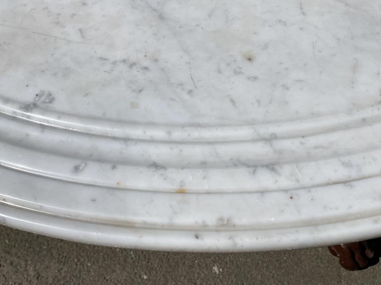 Marble Large Size French Gueridon Centre Table
