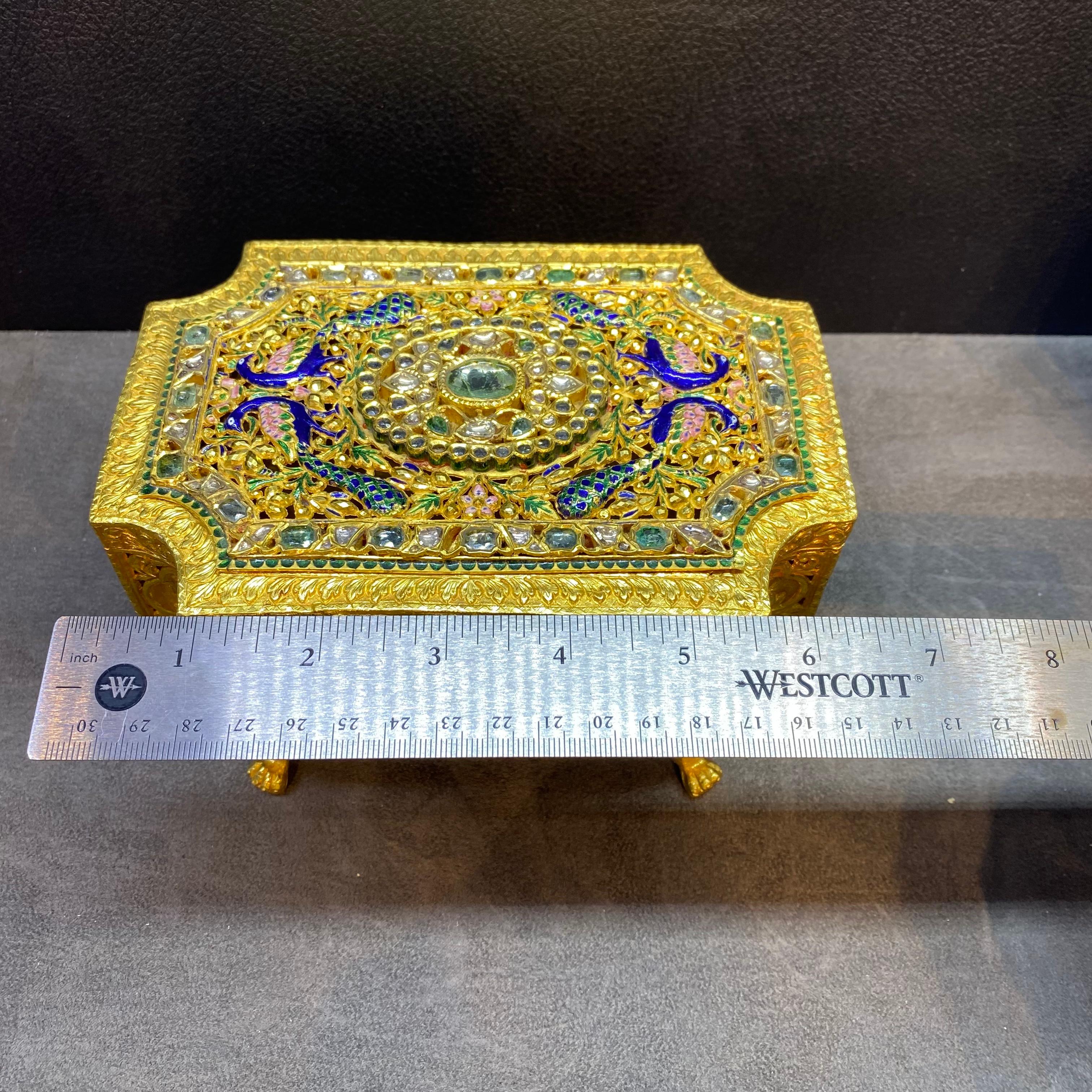 large gold box