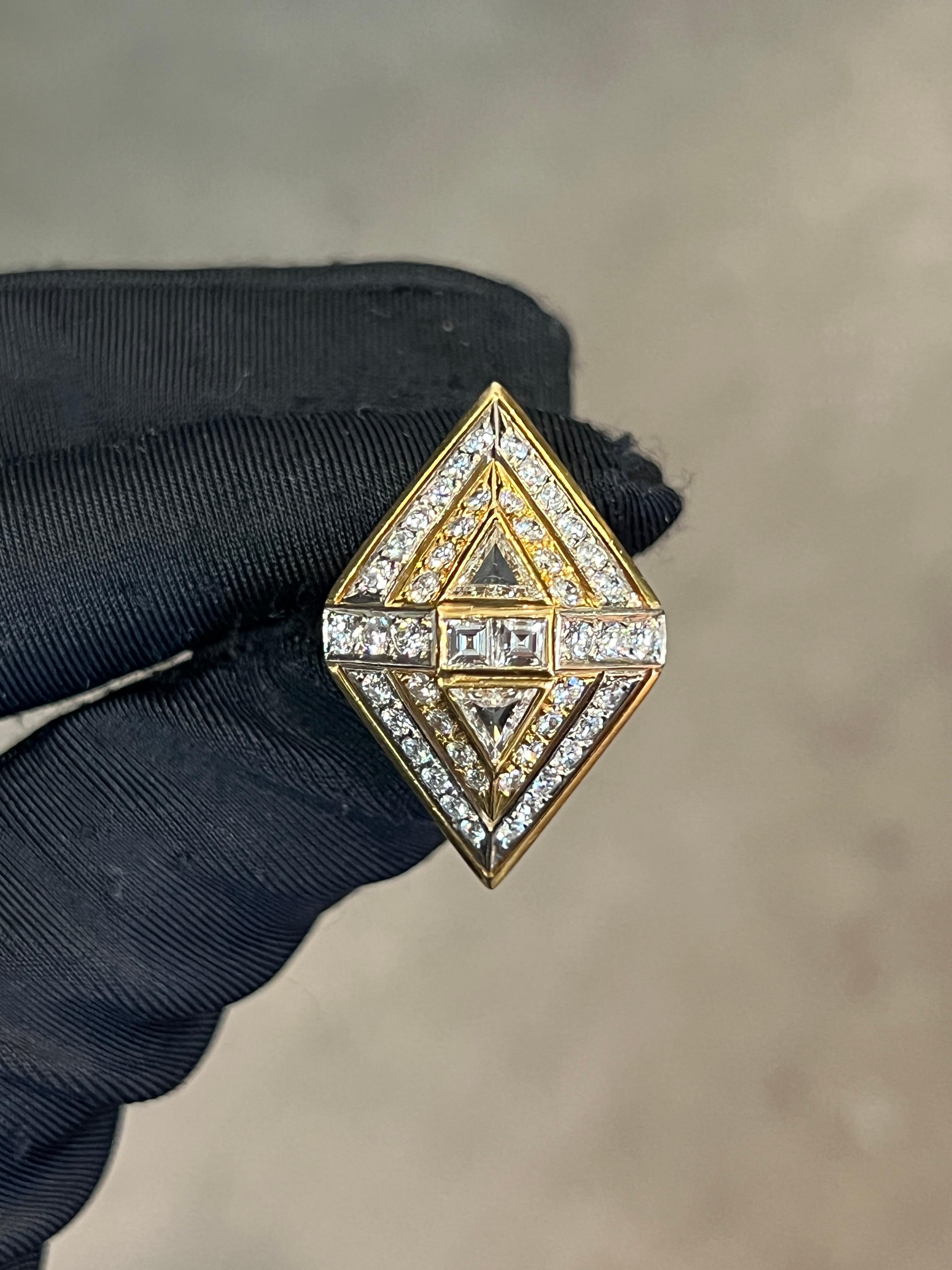 Large Size Navette Diamond Ring In Excellent Condition For Sale In New York, NY