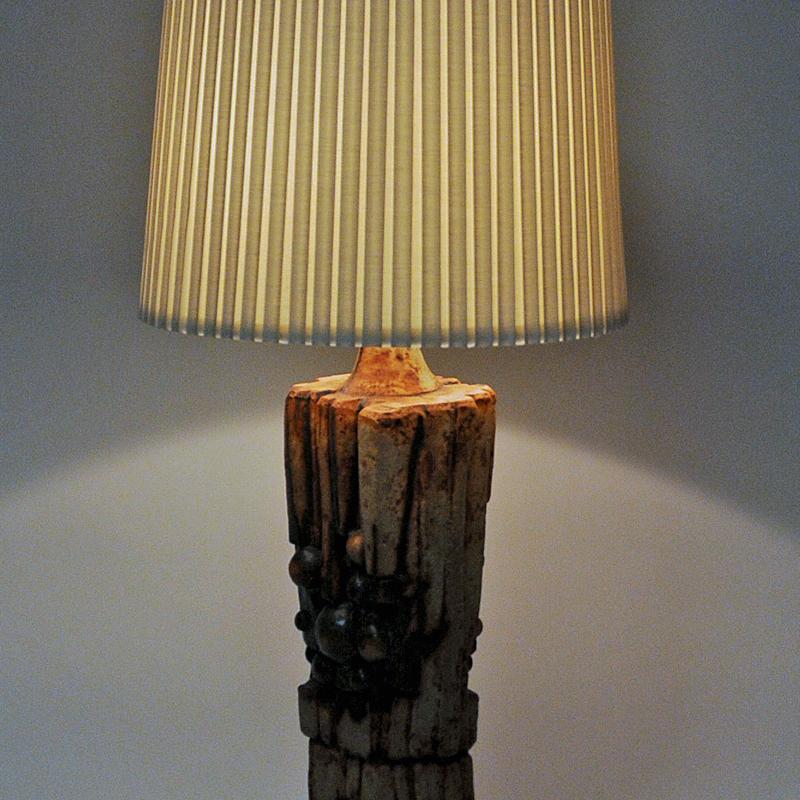 British Large Size Vintage Ceramic Table Lamp by Bernard Rooke, England, 1960s For Sale