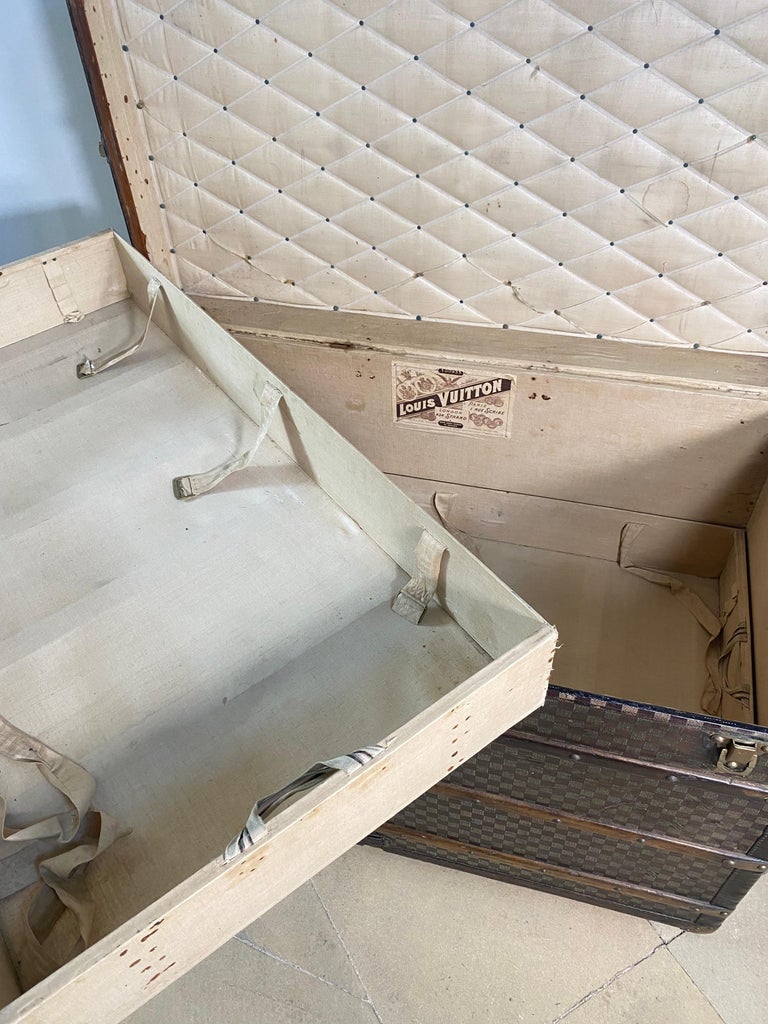 Past auction: Louis Vuitton hardside steamer trunk early 20th century