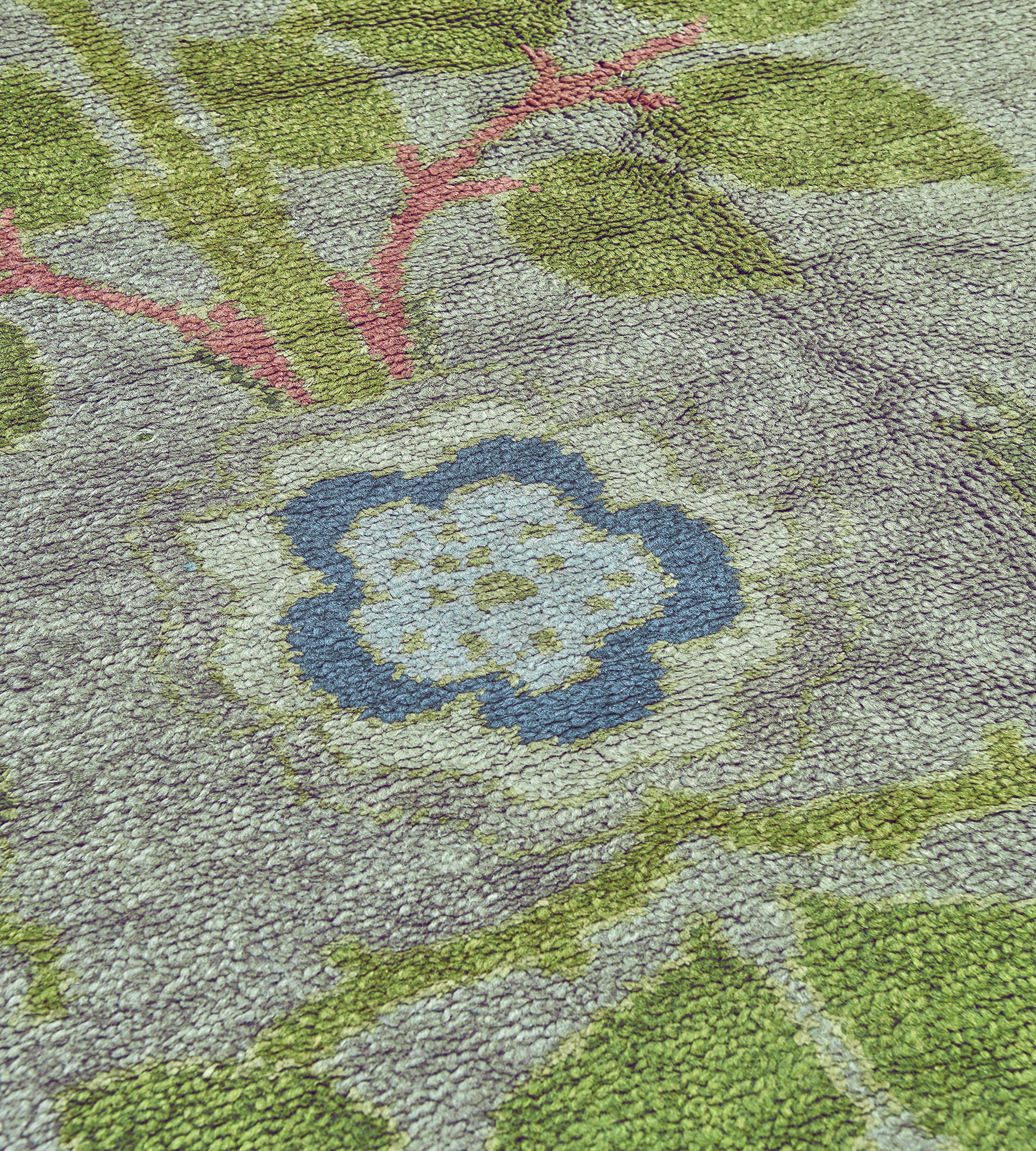 Hand-Knotted Large-Sized Antique Irish Donegal Rug For Sale