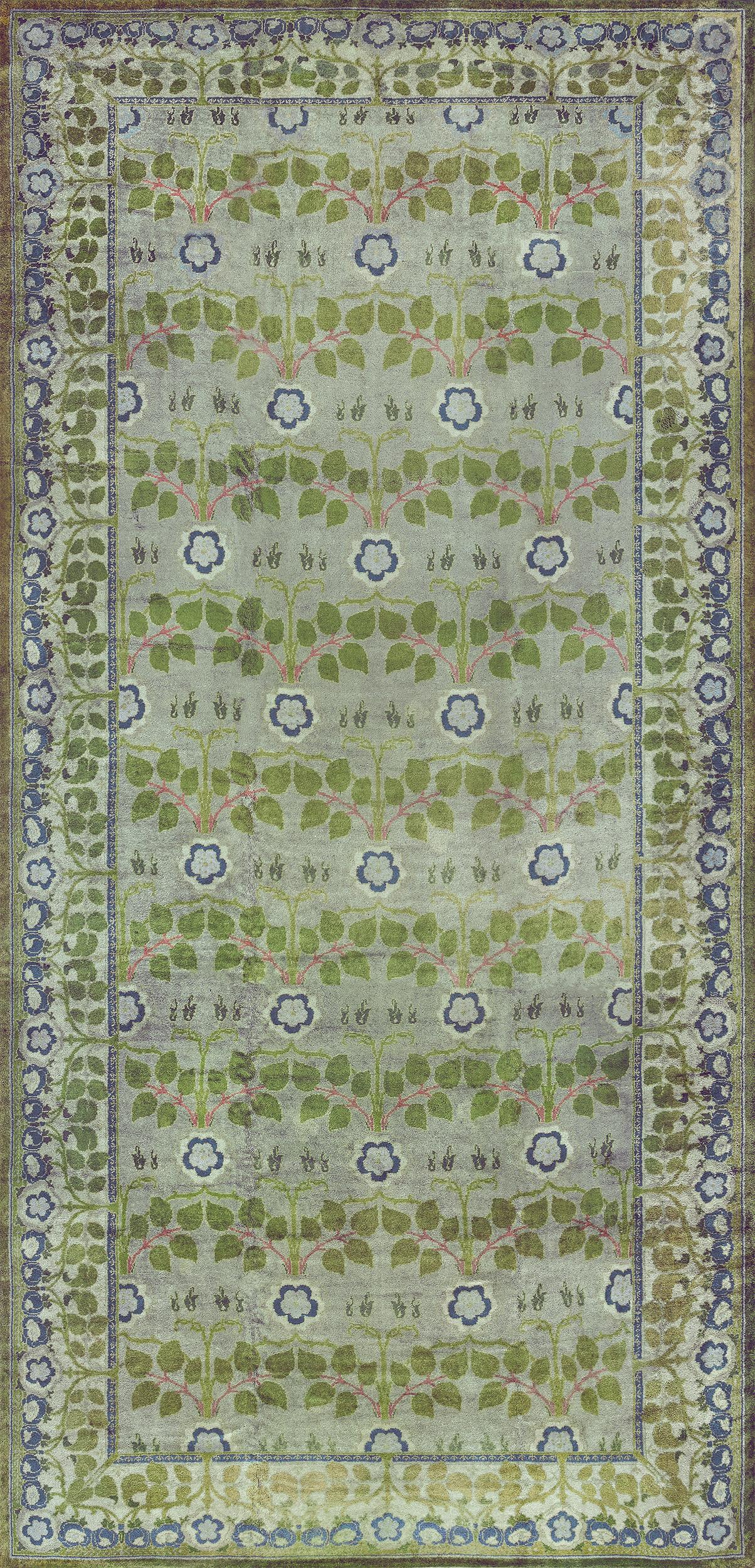 Large-Sized Antique Irish Donegal Rug