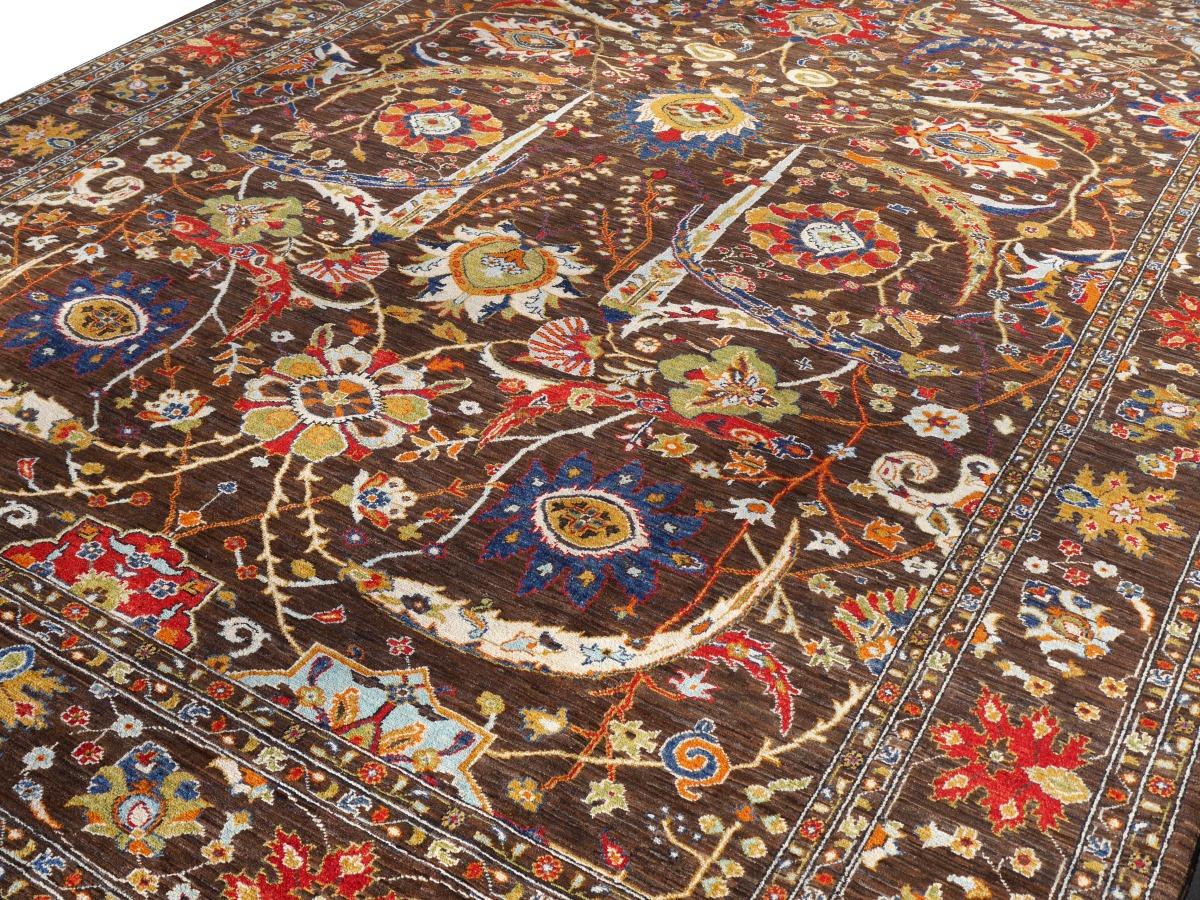 Large Sized Rug in Style of Corcoran’s Clark Sickle-Leaf Carpet Design In New Condition For Sale In Lohr, Bavaria, DE