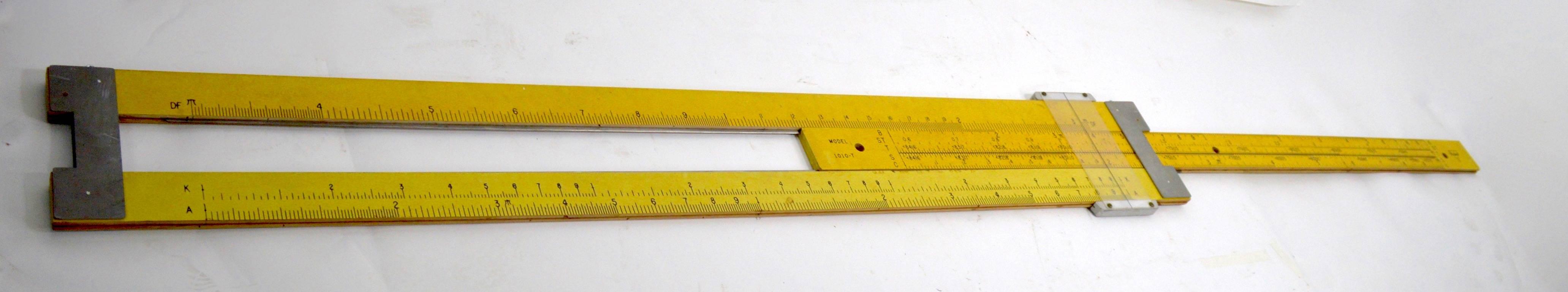 Great graphic over scale slide rule model, generally used as display, or a teaching aid. This example is in very clean, original condition, Model 10-10 ES by Pickett.