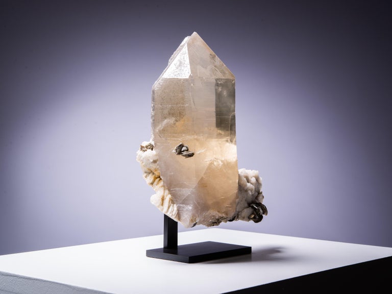 Large Smokey Quartz Crystal with Mica For Sale at 1stDibs