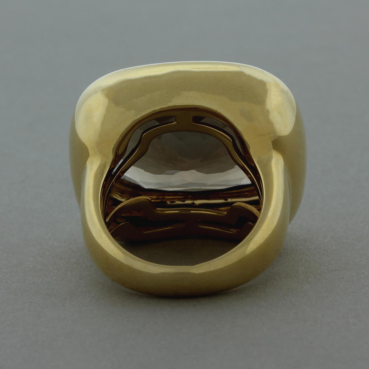 smoky quartz ring