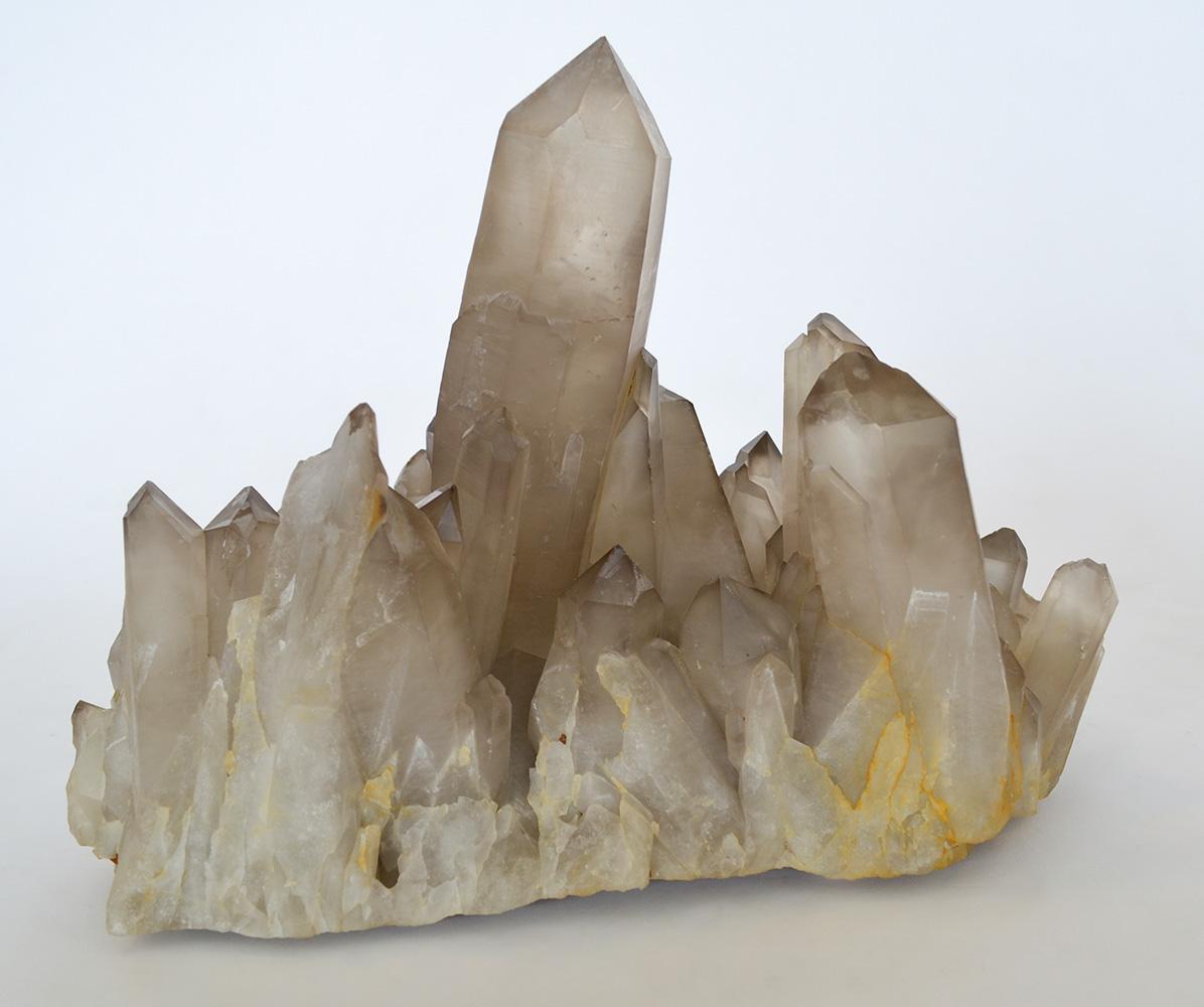 XX secolo Grande cristallo di rocca di quarzo fumé Nature Specimen 13 Lbs. in vendita
