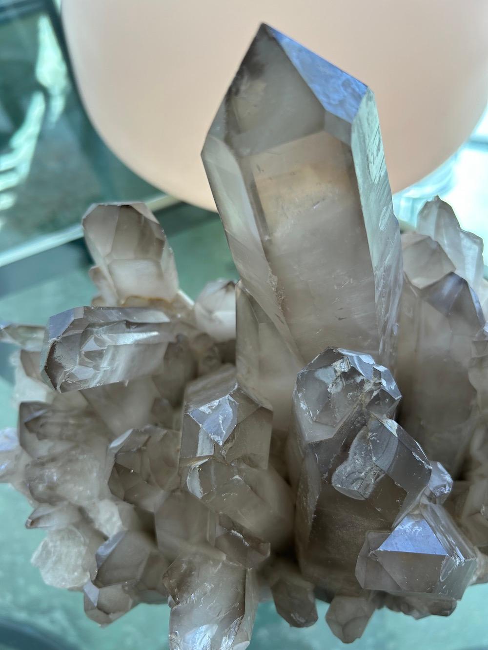 Quarzo Grande cristallo di rocca di quarzo fumé Nature Specimen 13 Lbs. in vendita