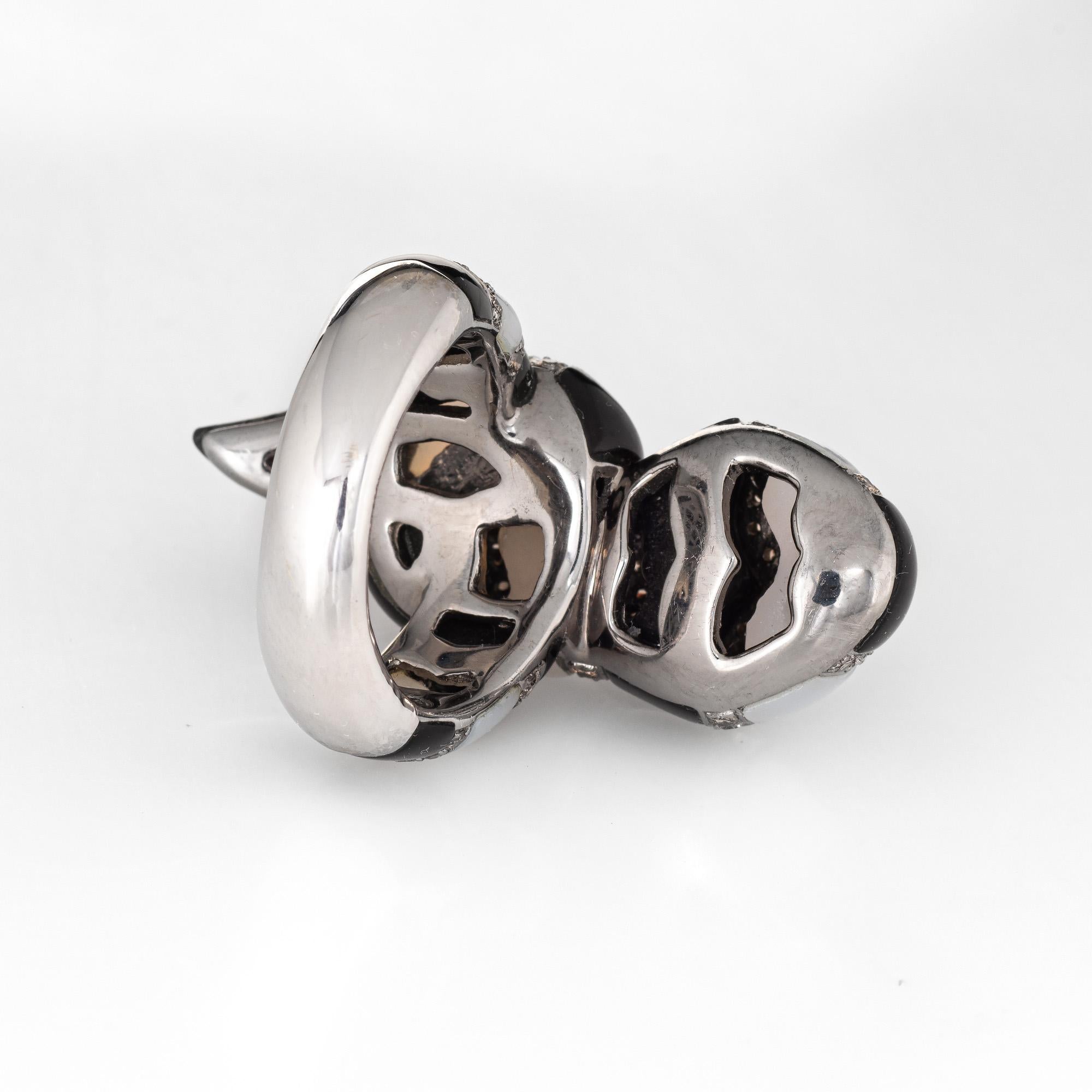 black chalcedony ring