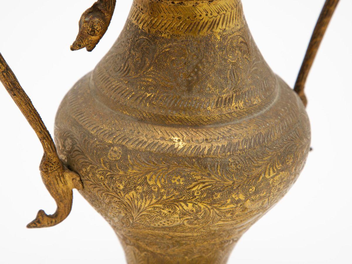 Brass Large Snake Vase