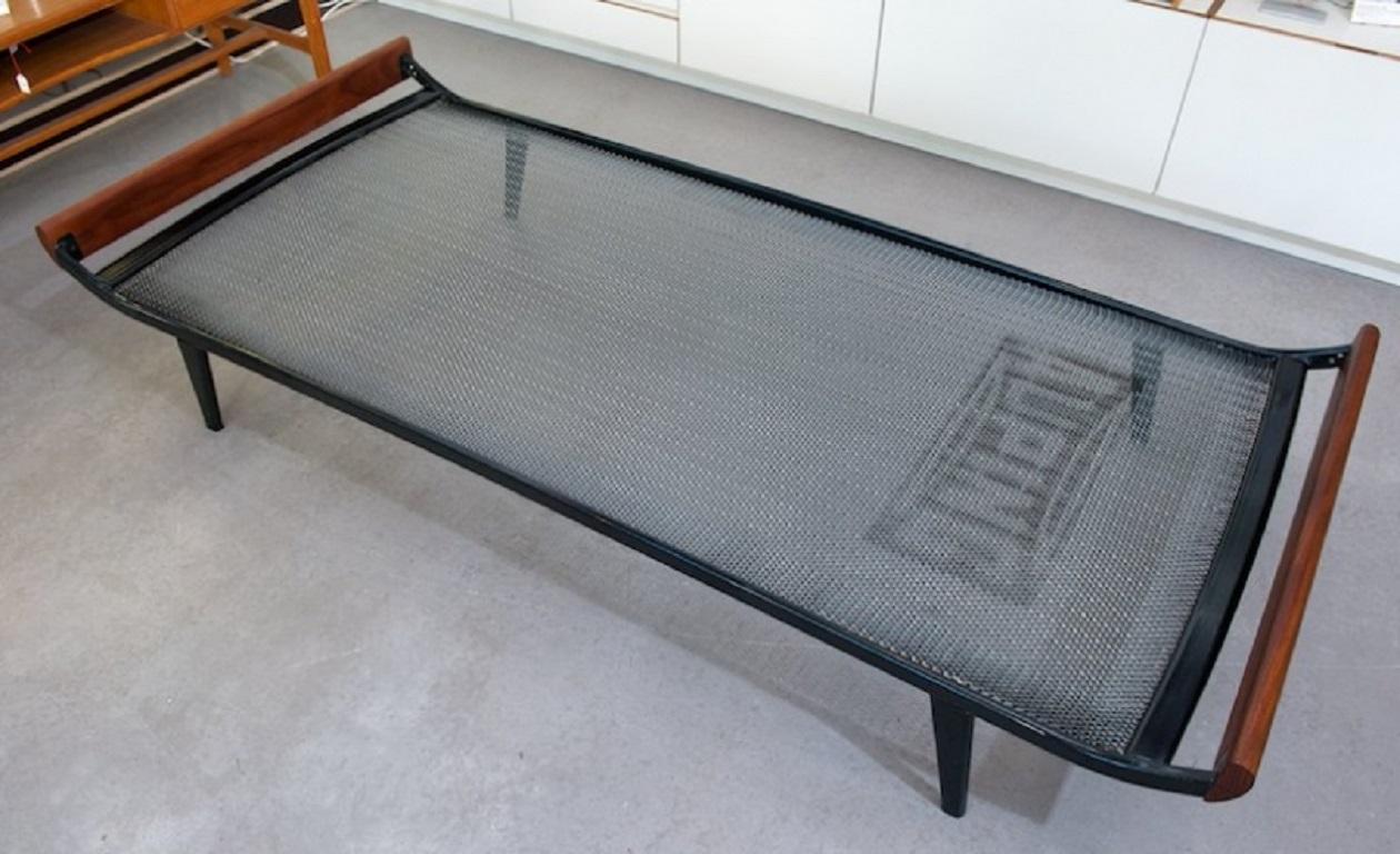 Large Sofa / Daybed Cleopatra by D. Cordemeijer, 1953, Gray / Anthracite For Sale 3