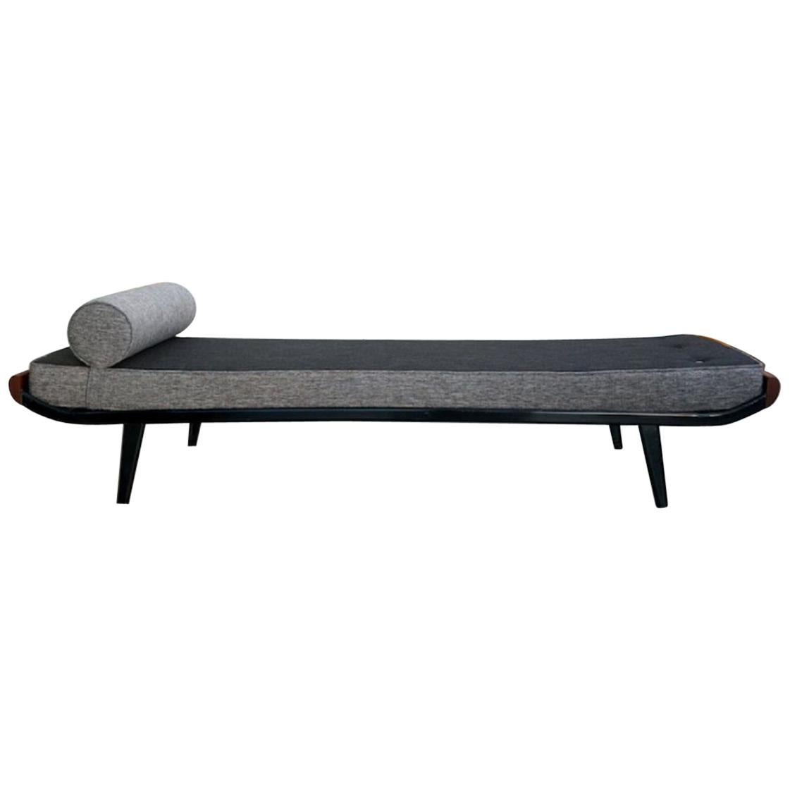 Large Sofa / Daybed Cleopatra by D. Cordemeijer, 1953, Gray / Anthracite For Sale