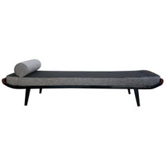 Large Sofa / Daybed Cleopatra by D. Cordemeijer, 1953, Gray / Anthracite