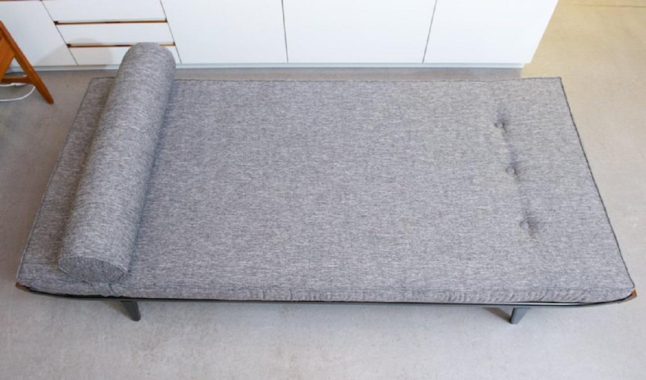 Fabric Large Sofa / Daybed Cleopatra by D. Cordemeijer, 1953, Gray For Sale