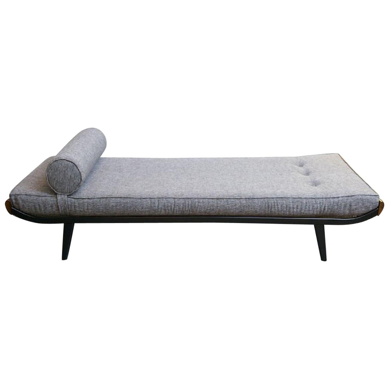 Large Sofa / Daybed Cleopatra by D. Cordemeijer, 1953, Gray For Sale