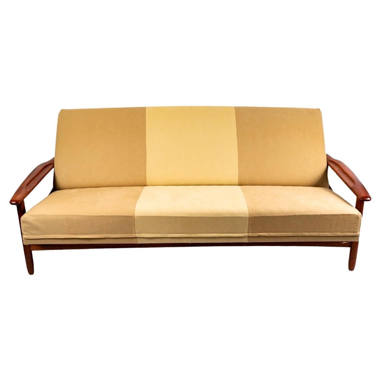 Large Sofa Three Place Convertible Signed Gérard Guermonprez, Period, 20th For Sale