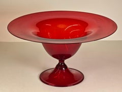 Large Soffiato Footed Bowl by Vittorio Zecchin