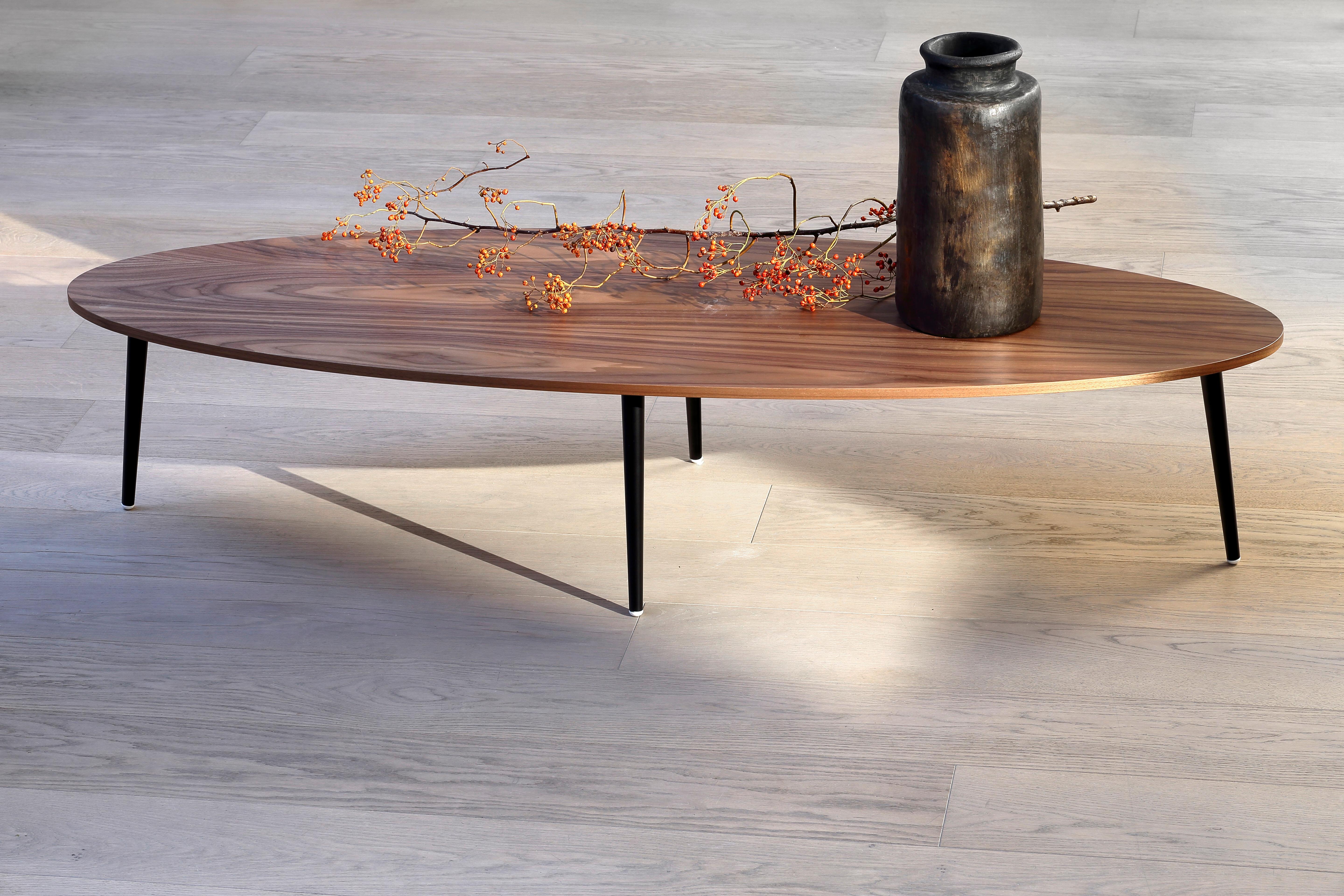 Lacquered Large Soho Triangular Coffee Table by Coedition Studio For Sale