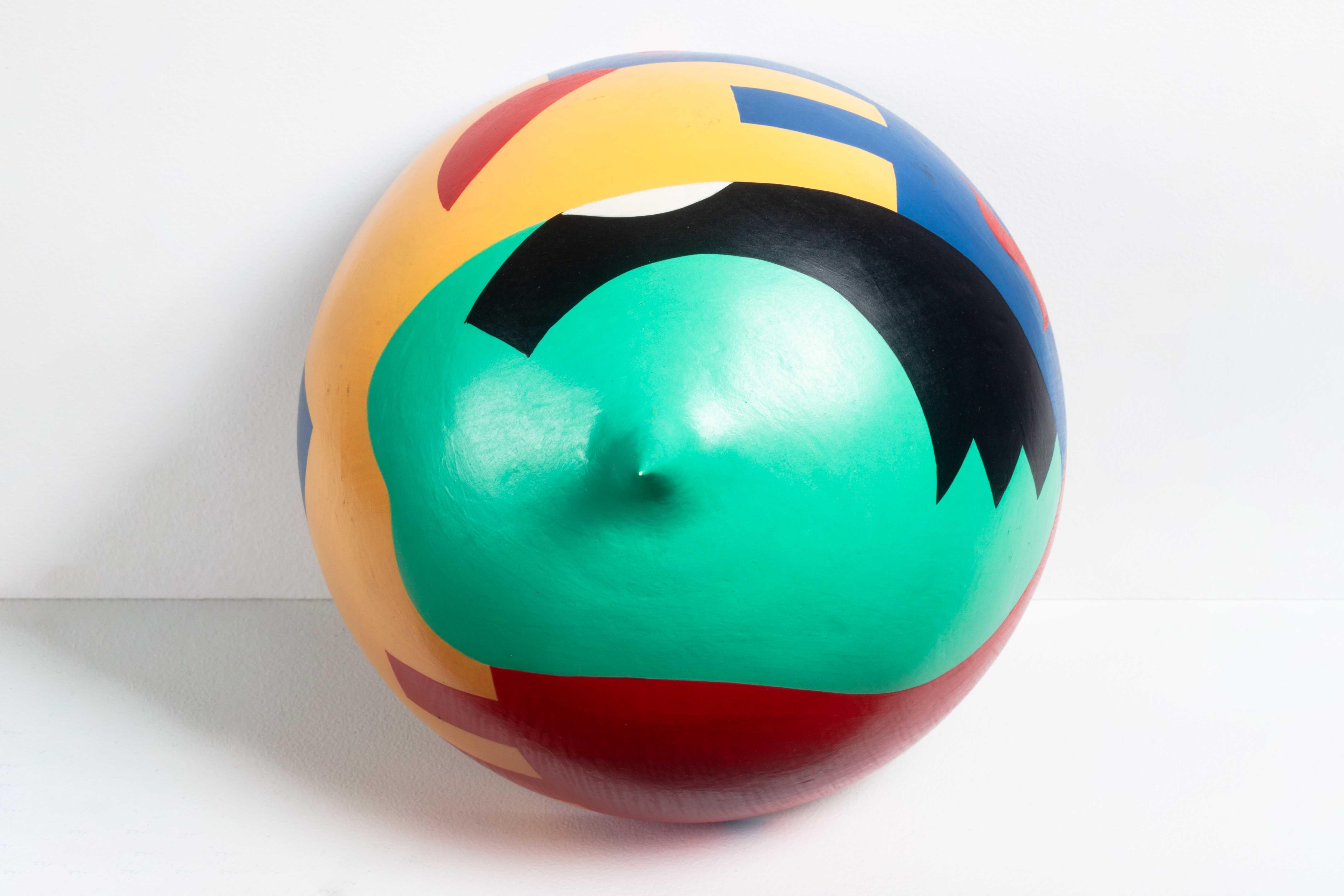 Große Soli-Schachtel aus lackiertem und vergoldetem Holz für Studio Alchimia, Italien, 1990 5