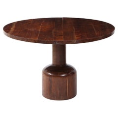 Large Solid Acacia Center Table, USA 1960
s