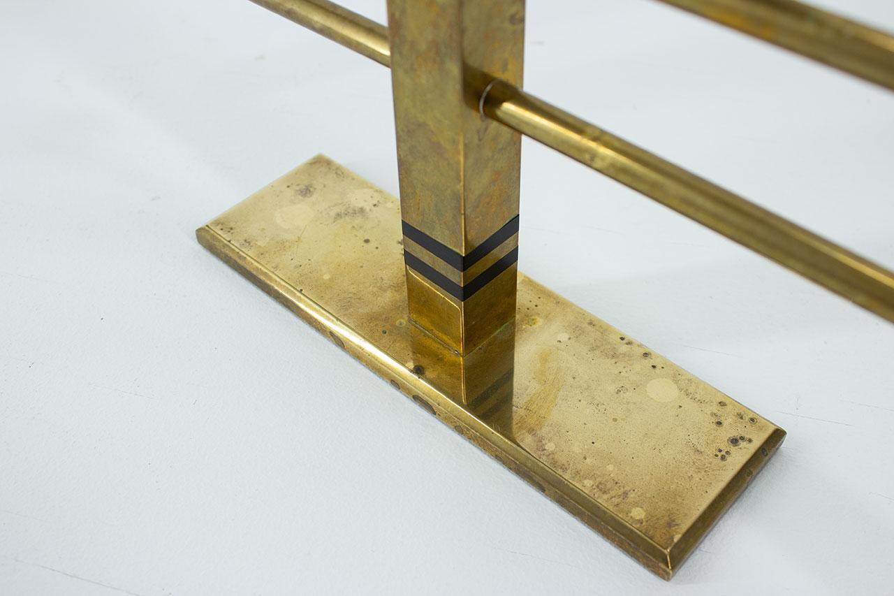 20th Century Large Solid Brass Candelabra by Vällonmässing, Sweden For Sale