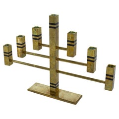 Grande candelabro in ottone massiccio di Vällonmässing, Svezia