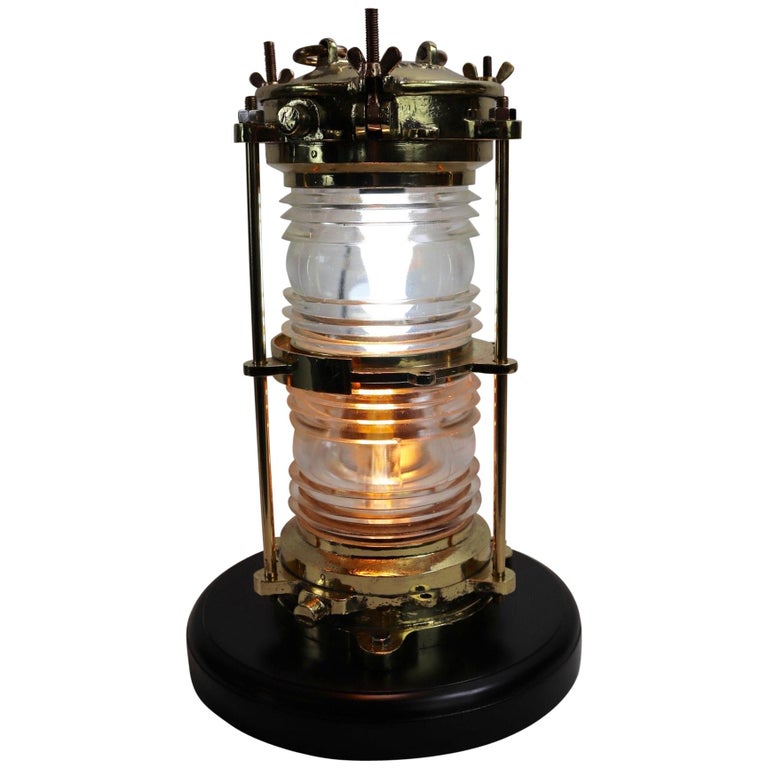 Large Solid Brass Marine Beacon For Sale at 1stDibs